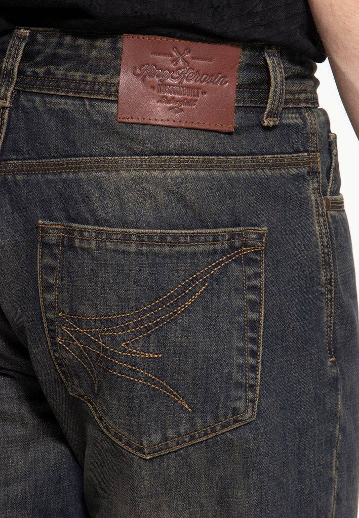 Queen Kerosin 5-Pocket Jeans Tint Wash «Scott» Bis zu 55% Rabatt