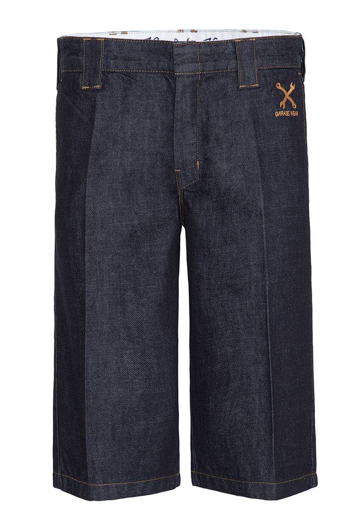 Queen Kerosin Workwear Shorts in Oil-Washed Optik «Garage Wear» Super Rabatt