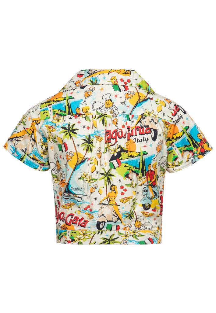 Queen Kerosin Hawaiibluse «Lago di Garda» Speichern exportieren
