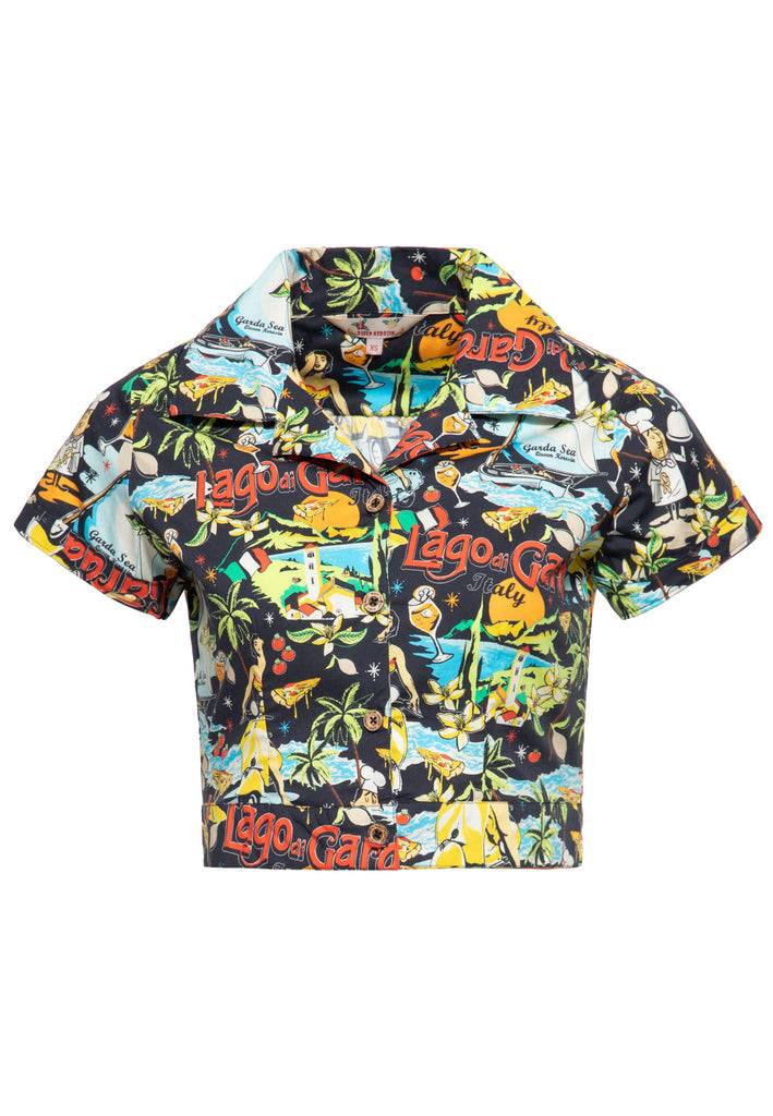 Queen Kerosin Hawaiibluse «Lago di Garda» Speichern exportieren
