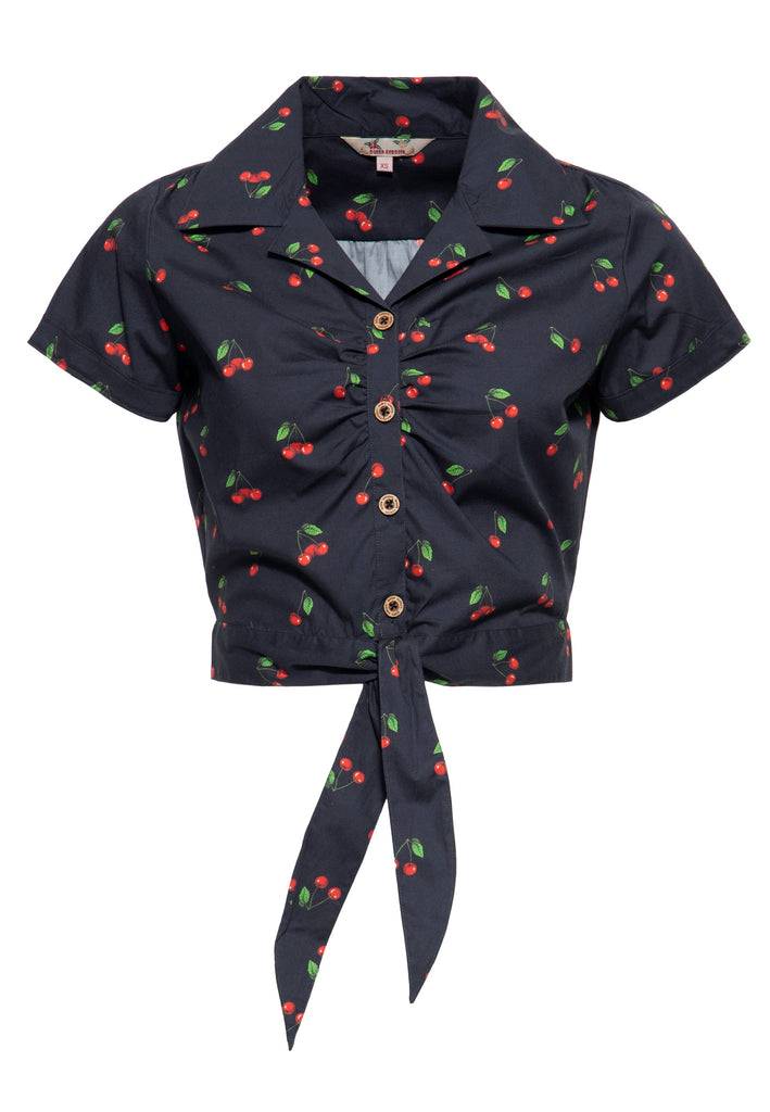 Queen Kerosin Hawaiibluse «Cherry» zollfrei