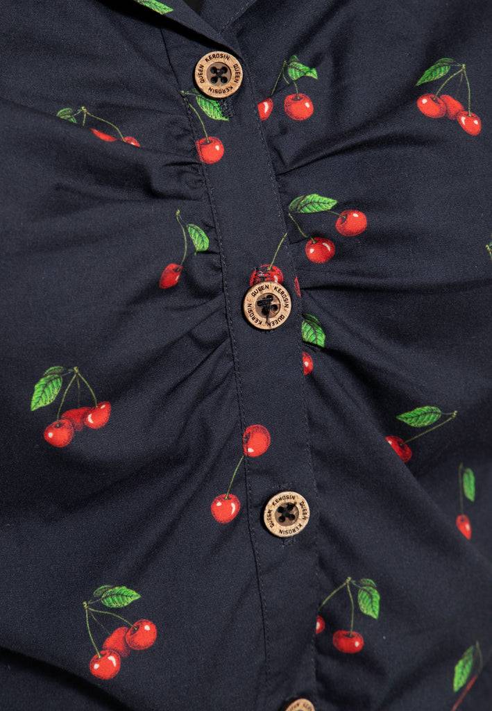 Queen Kerosin Hawaiibluse «Cherry» zollfrei