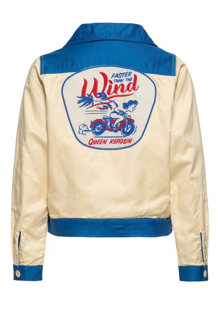Queen Kerosin Workwear Jacke «Faster Then The Wind» Rabatte dieses Monats