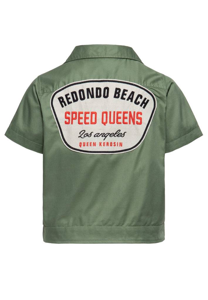 Queen Kerosin Workwear Hemdbluse «Redondo Beach Speed Queens» Auslauf