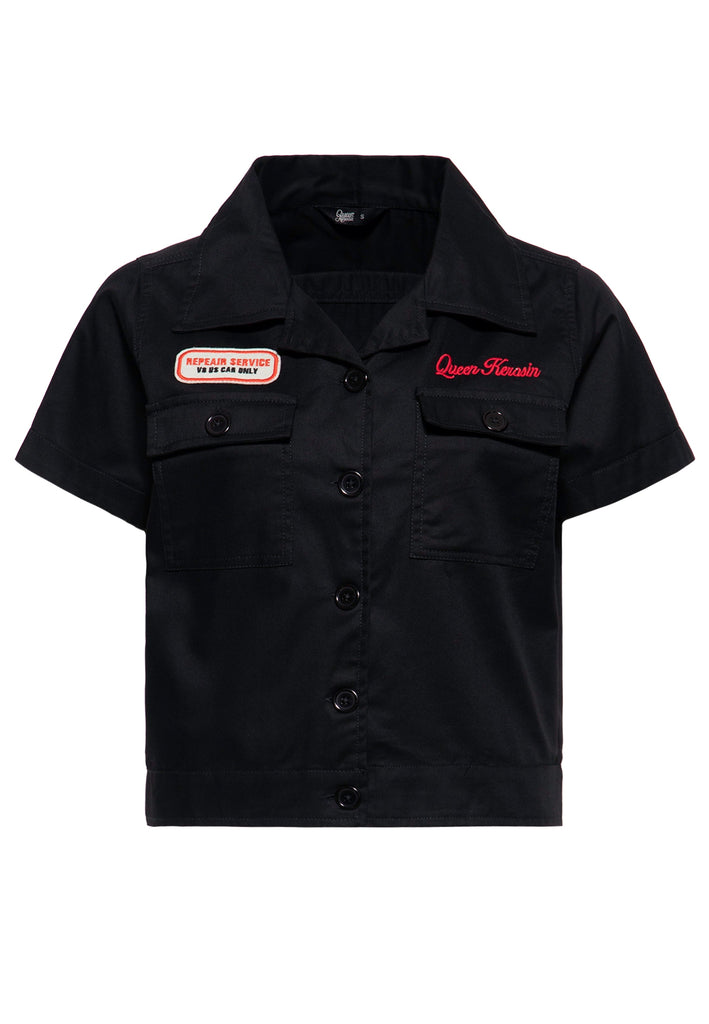 Queen Kerosin Workwear Hemdbluse «Redondo Beach Speed Queens» Auslauf