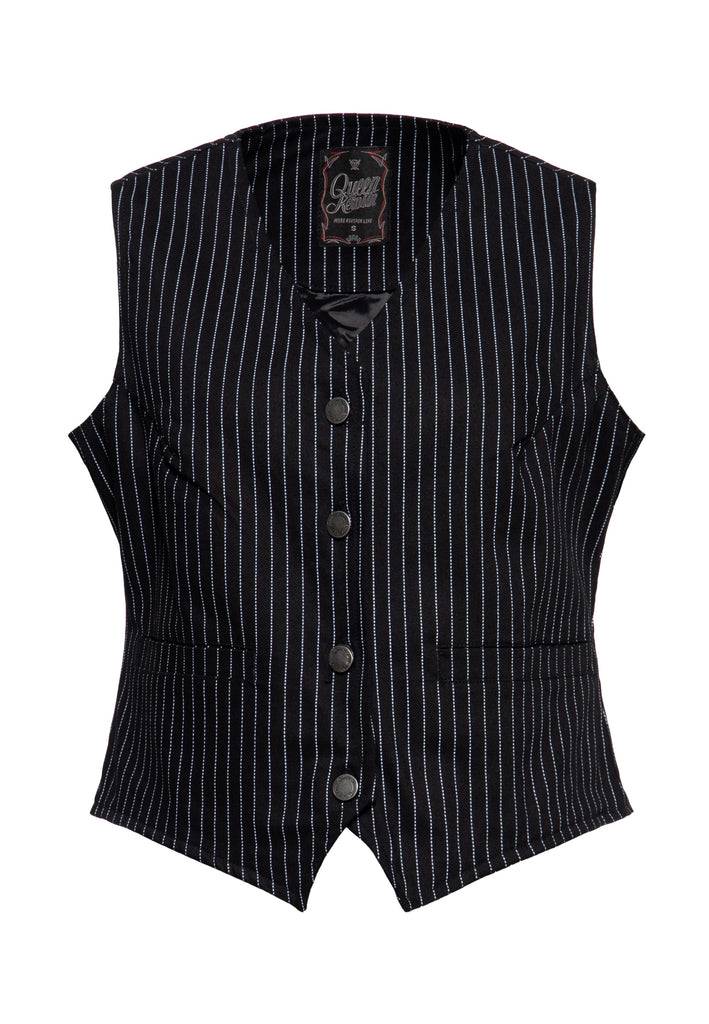 Queen Kerosin Pinstripe Weste Verkauf