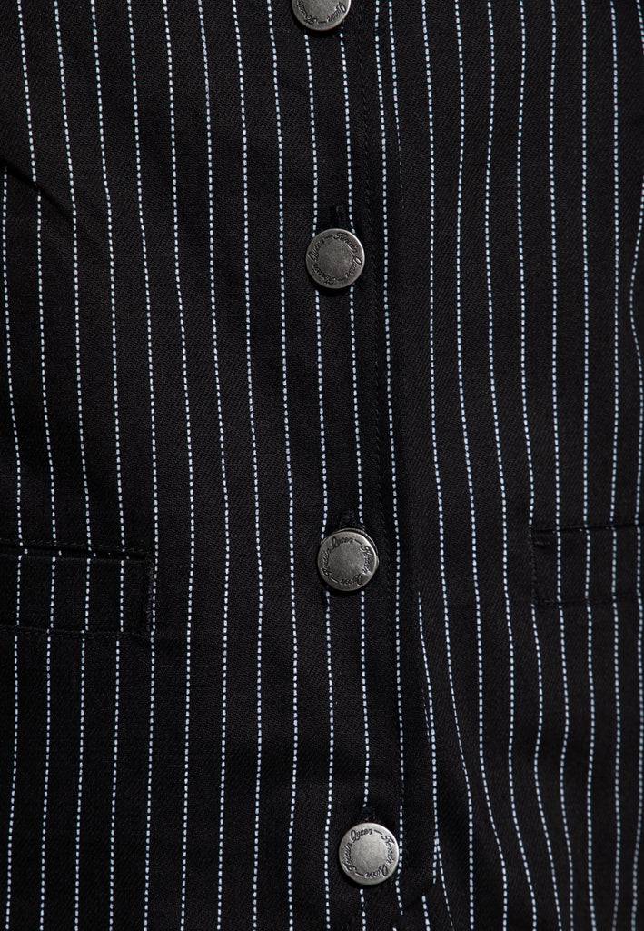 Queen Kerosin Pinstripe Weste Verkauf