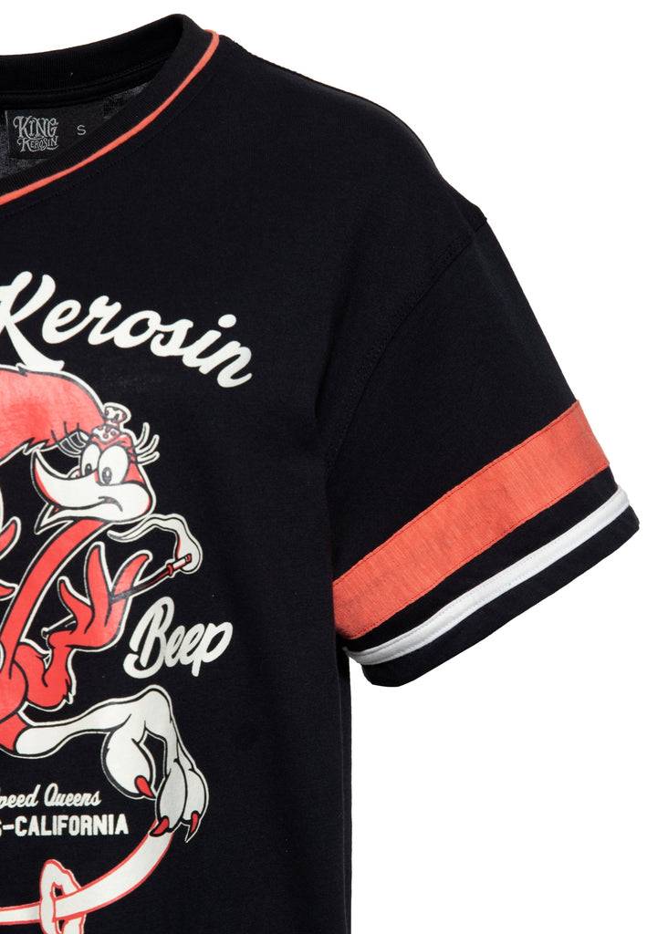 Queen Kerosin T-Shirt «Beep Beep» Fabrik Onlineshop