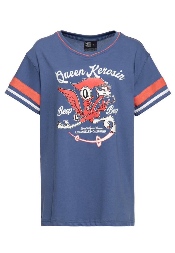 Queen Kerosin T-Shirt «Beep Beep» Fabrik Onlineshop