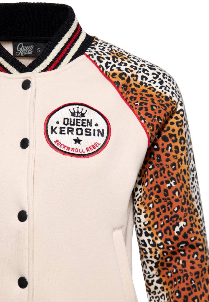 Queen Kerosin College Jacke «Rock'n'Roll Rebel Queen» Saisonschlussverkauf