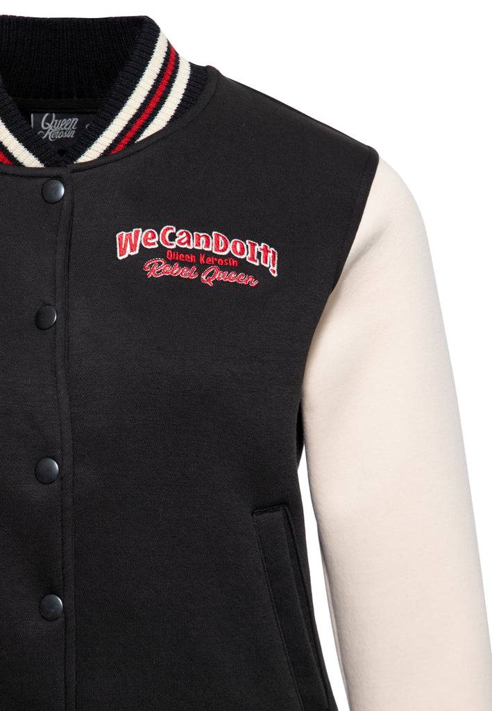 Queen Kerosin College Jacke «We Can Do It!» Weihnachtsangebot