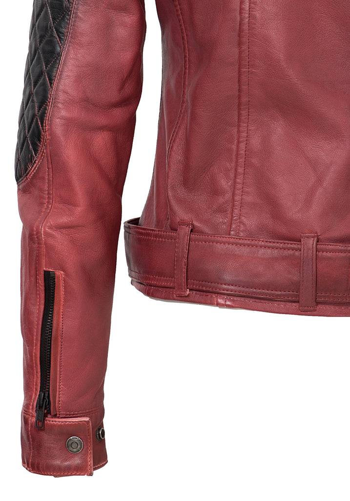 Queen Kerosin Lederjacke im Racing Look Zeitlich begrenztes Angebot