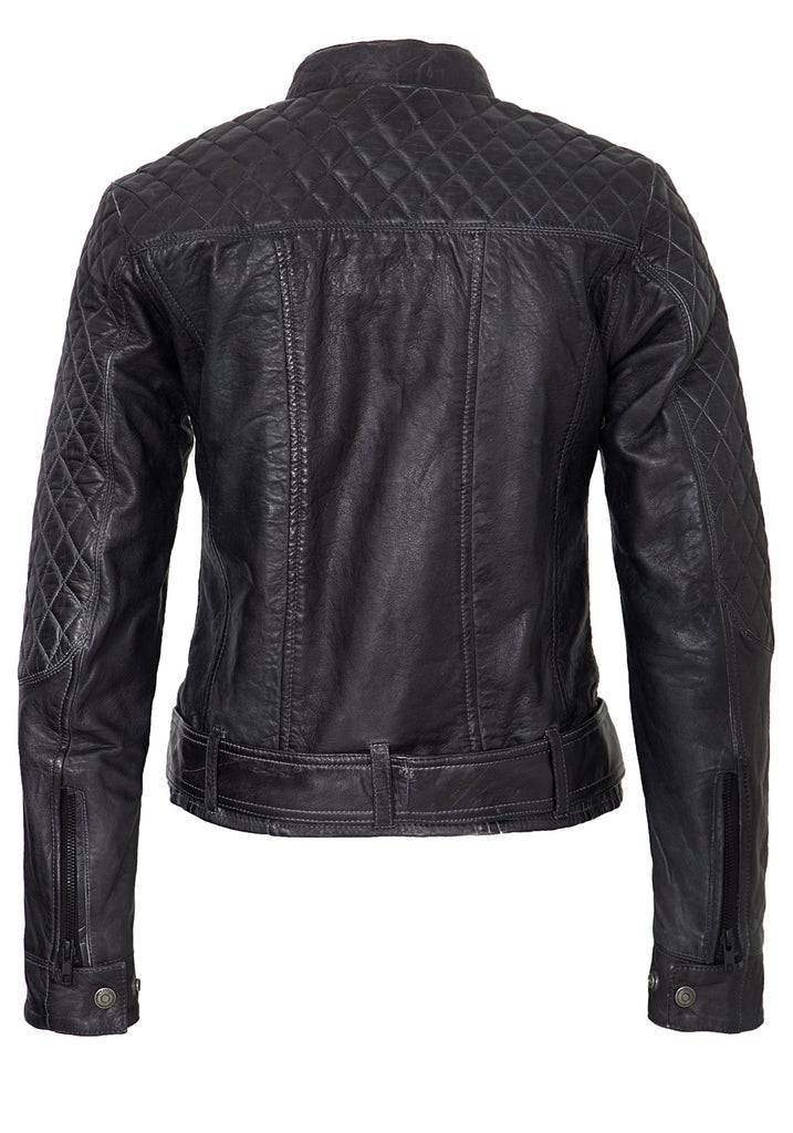 Queen Kerosin Lederjacke mit Kontrastfutter Exklusive Angebote