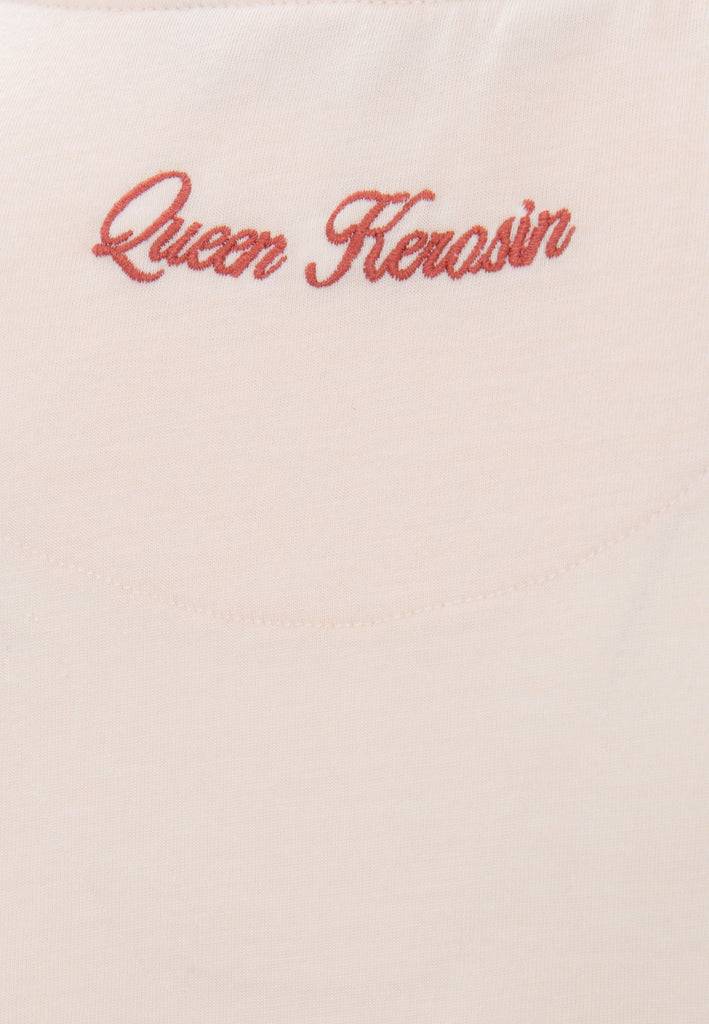 Queen Kerosin Basic Longsleeve mit offenen Abschlüssen und Logo Stickerei Bestseller