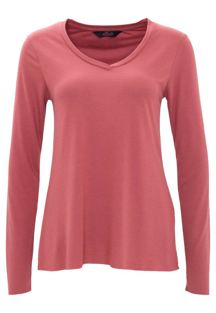 Queen Kerosin Basic Longsleeve mit offenen Abschlüssen und Logo Stickerei Bestseller