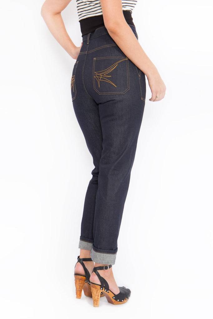 Queen Kerosin Authentic Selvedge Jeans «Red Selvedge» Tägliche Deals