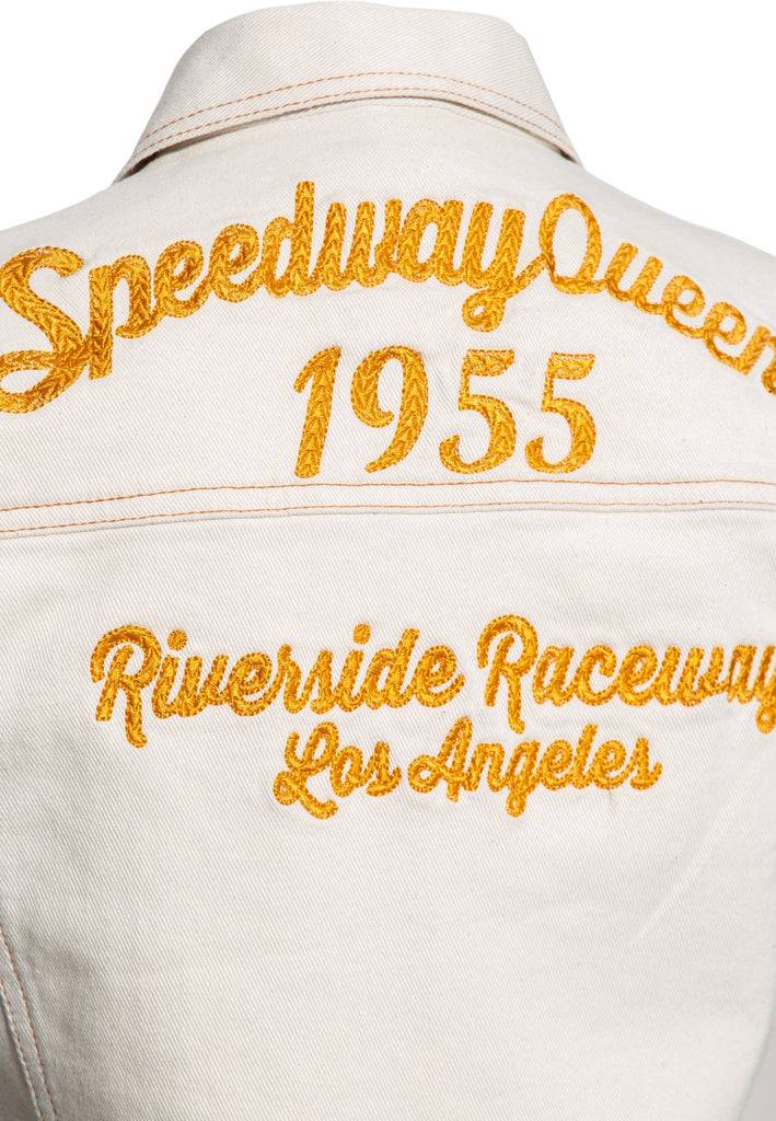 Queen Kerosin Jeans Weste «Speedway Queen» Sonderangebote