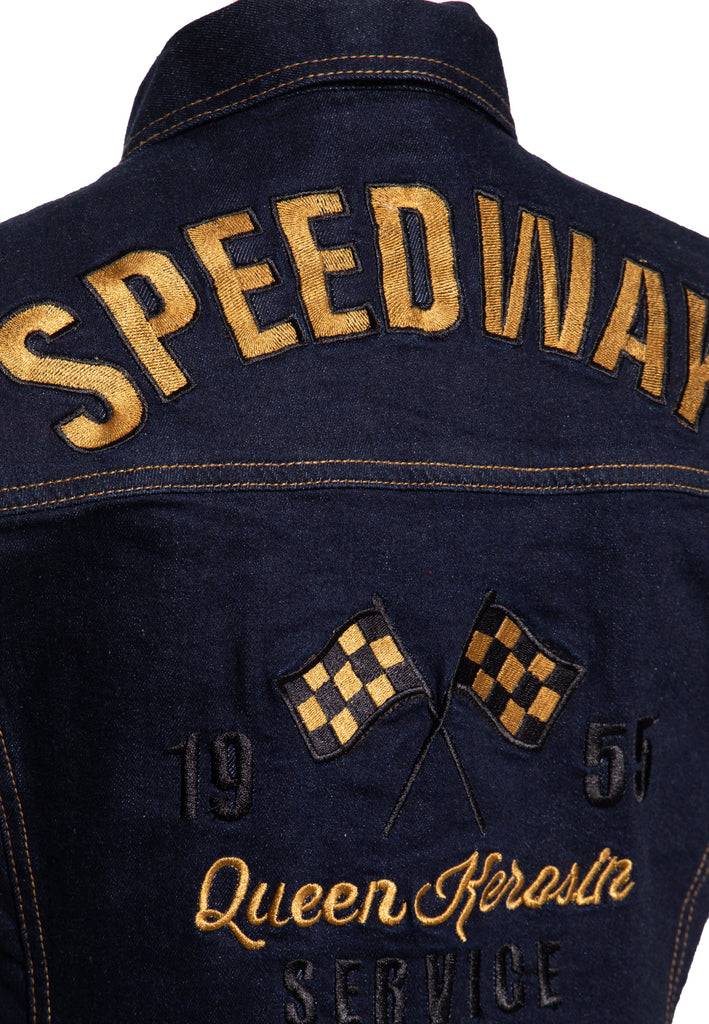 Queen Kerosin Jeans Weste «Speedway» Riesige Ersparnisse