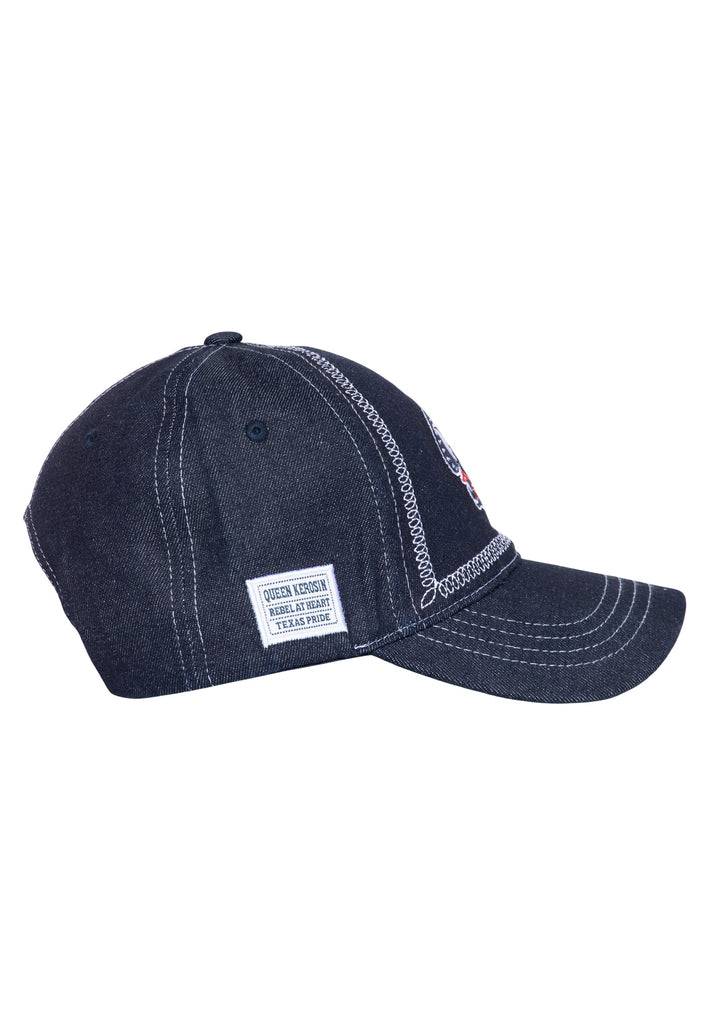 Queen Kerosin Baseball Cap «Rebel At Heart Texas Pride» VIP-Rabatte