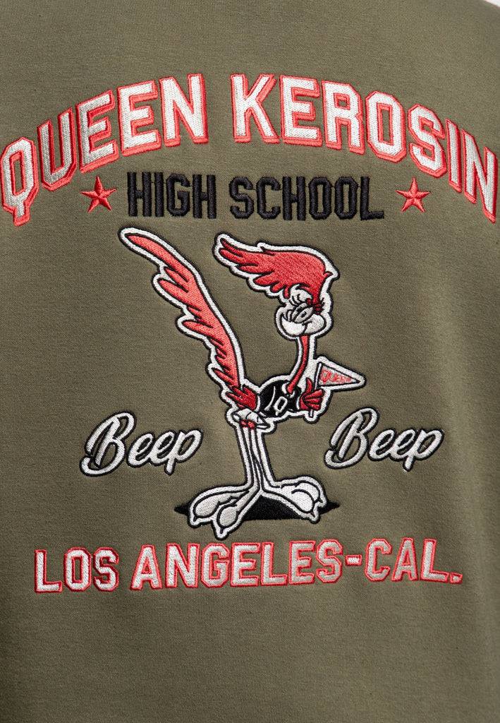 Queen Kerosin College Jacke «Beep Beep» Super Sparpreis