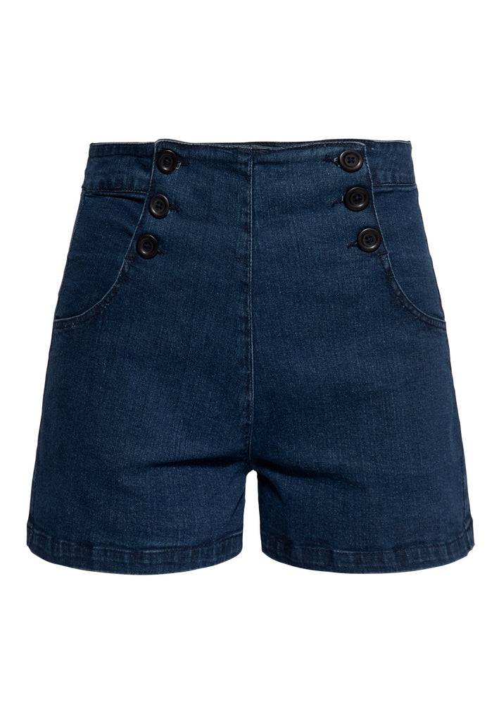 Queen Kerosin Highwaist Shorts «Marlyn» Neueste Stile