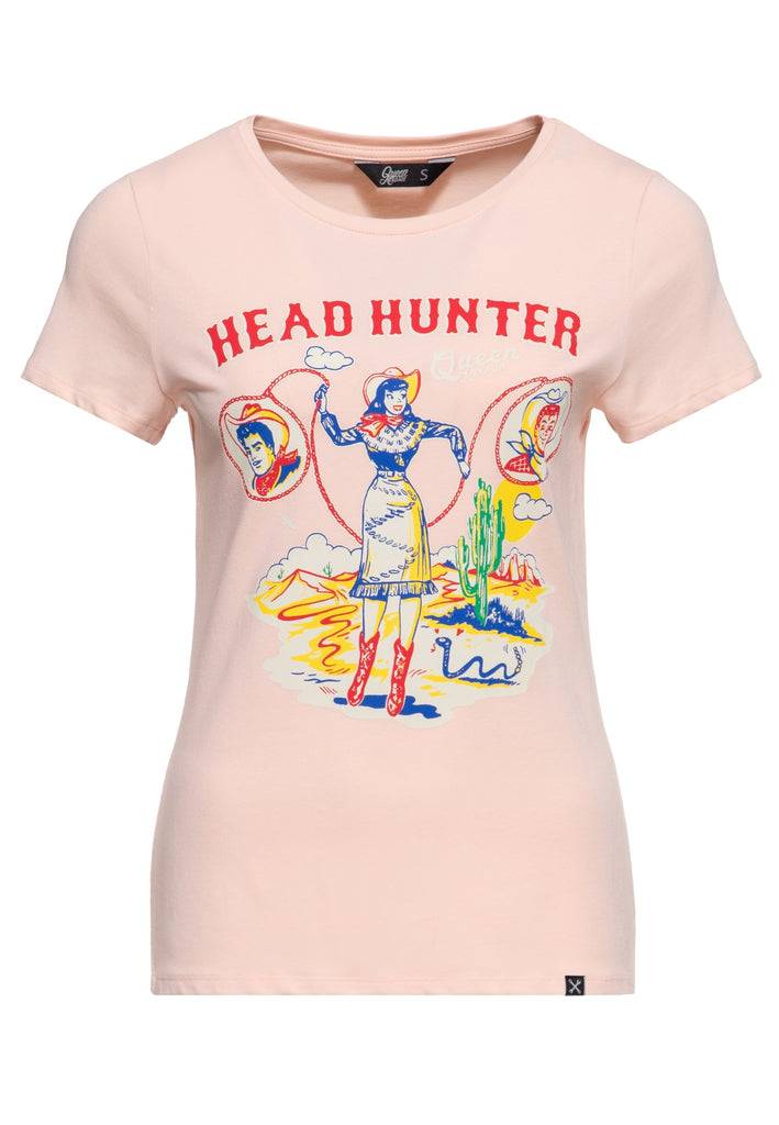 Queen Kerosin Print T-Shirt «Head Hunter» Vierteljährliche Förderung