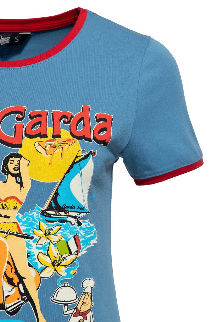 Queen Kerosin Ringer T-Shirt «Lago di Garda» Discount Store für neue Produkte