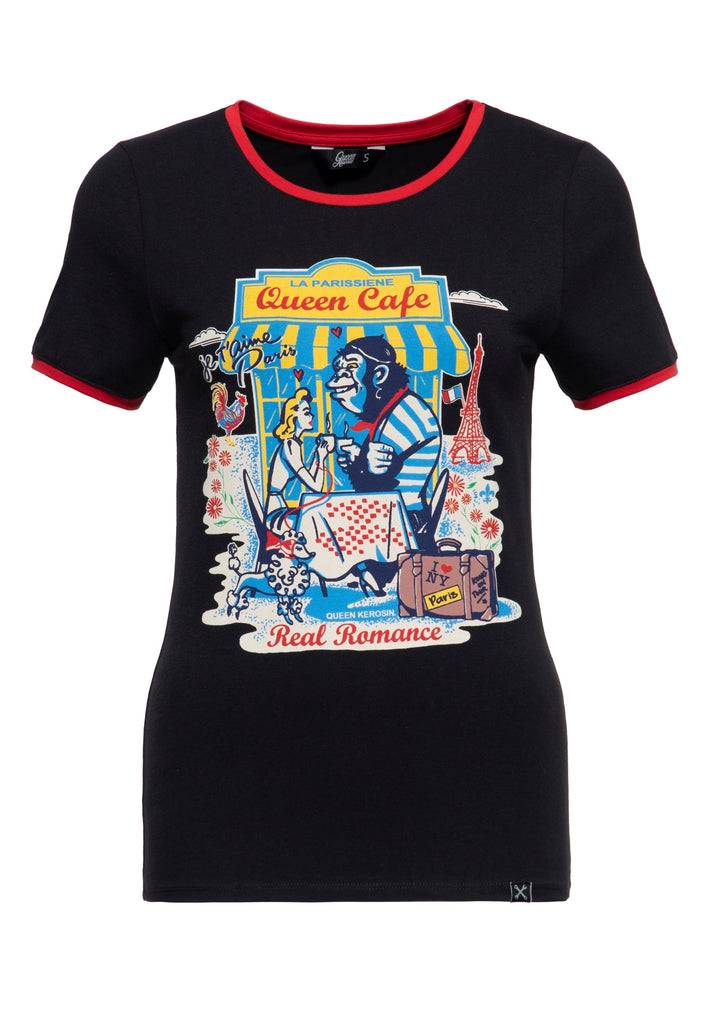 Queen Kerosin Ringer T-Shirt «Real Romance» Nur noch ein Tag übrig