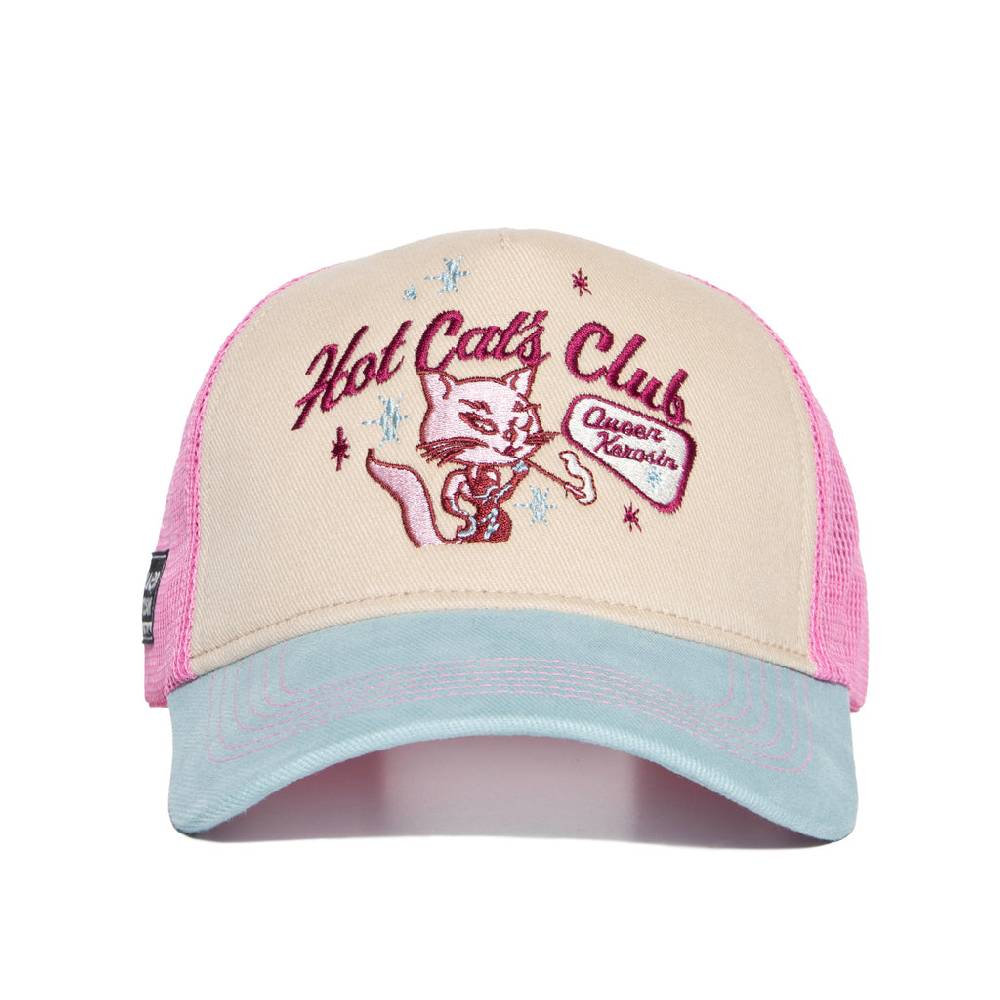 Queen Kerosin Trucker Cap «Hot Cats Club» Kostenloser Versand international