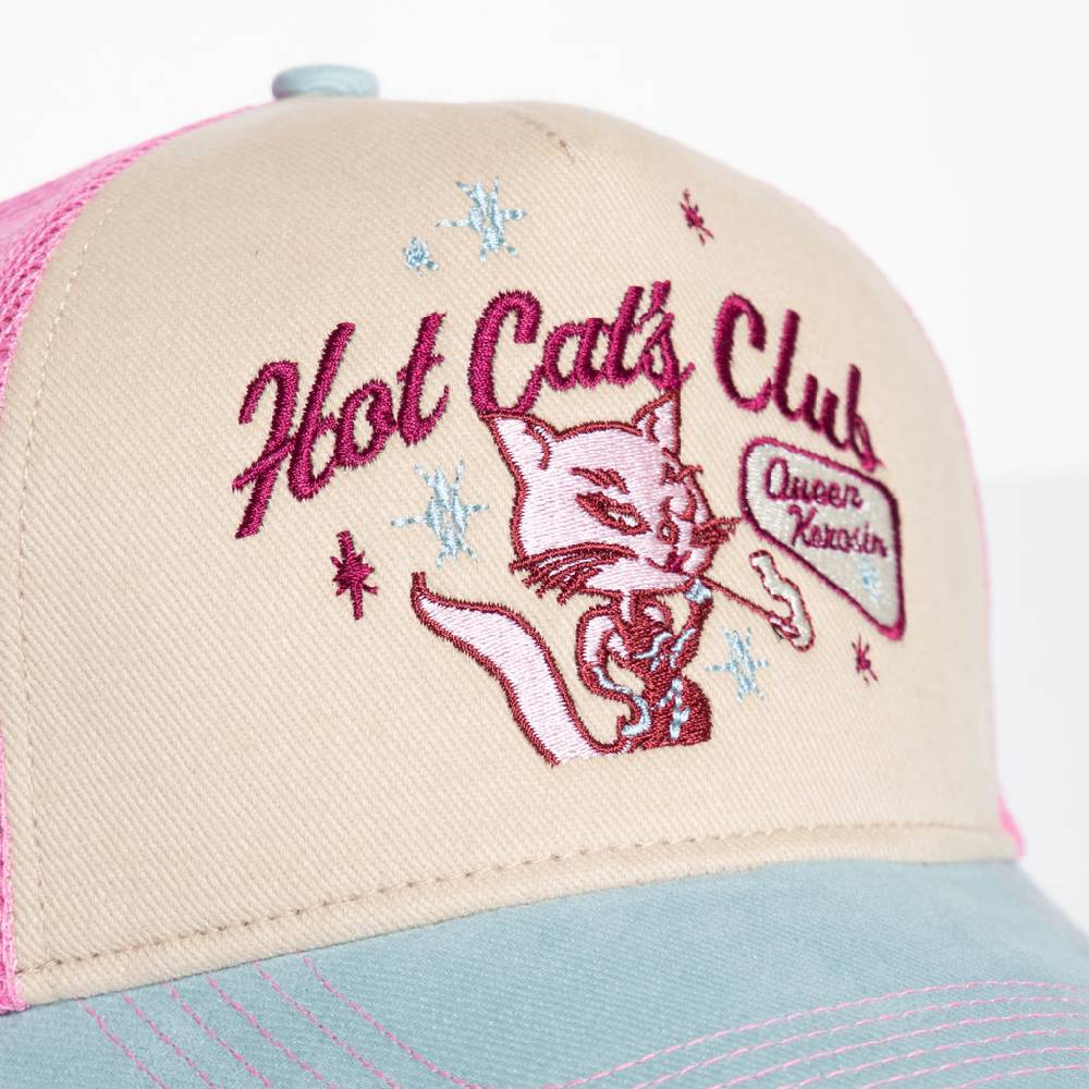 Queen Kerosin Trucker Cap «Hot Cats Club» Kostenloser Versand international