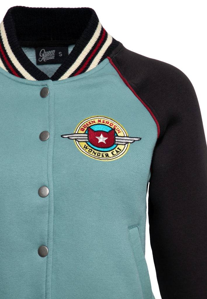 Queen Kerosin College Jacke «Wonder Cat» Hotsell