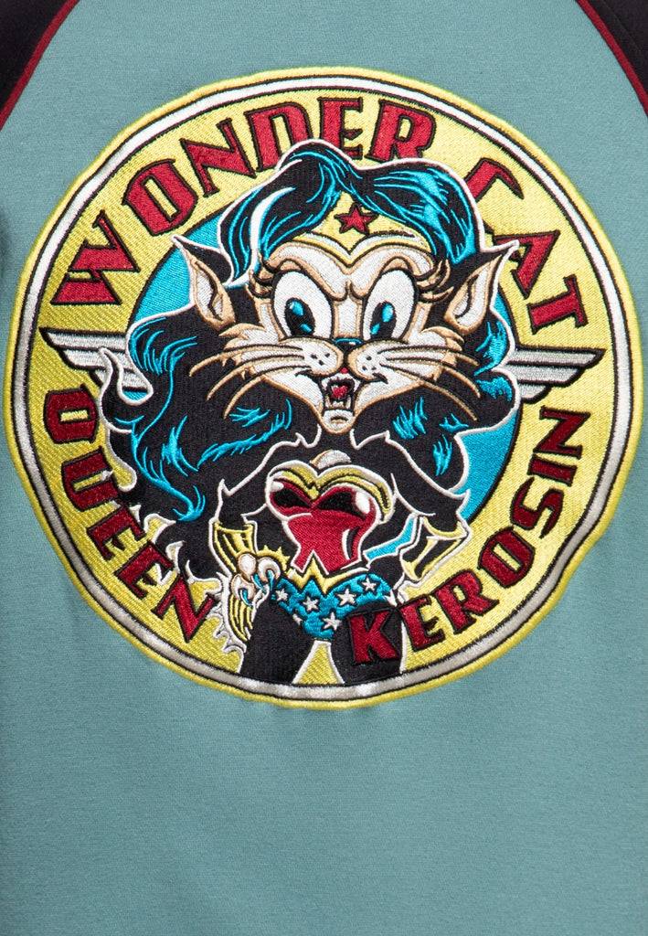 Queen Kerosin College Jacke «Wonder Cat» Hotsell