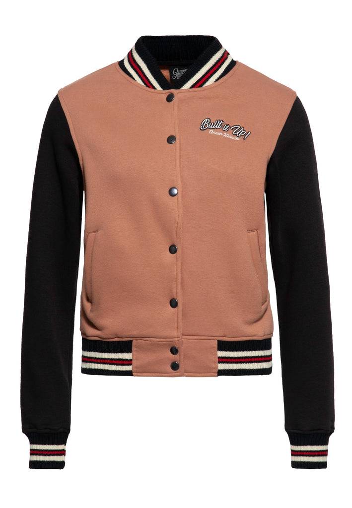 Queen Kerosin College Jacke «Built it up!» im Angebot