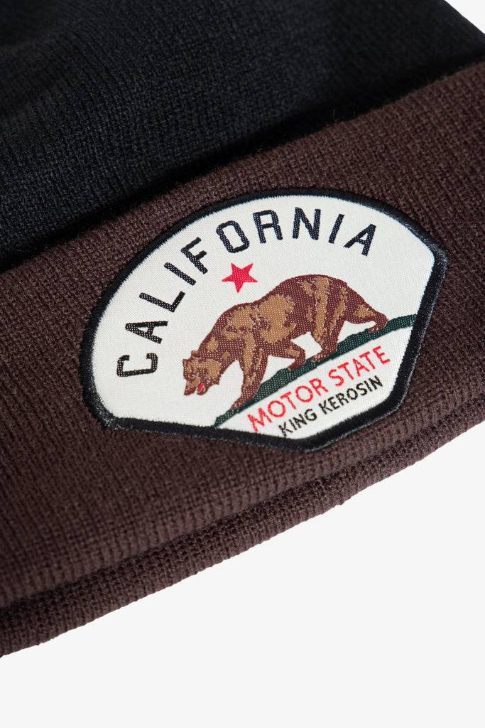 Queen Kerosin Strickmütze «California Motor State» Fabrikverkauf