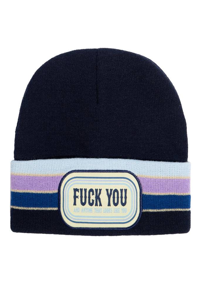 Queen Kerosin Strickmütze «Fuck you» Fabrik Onlineshop