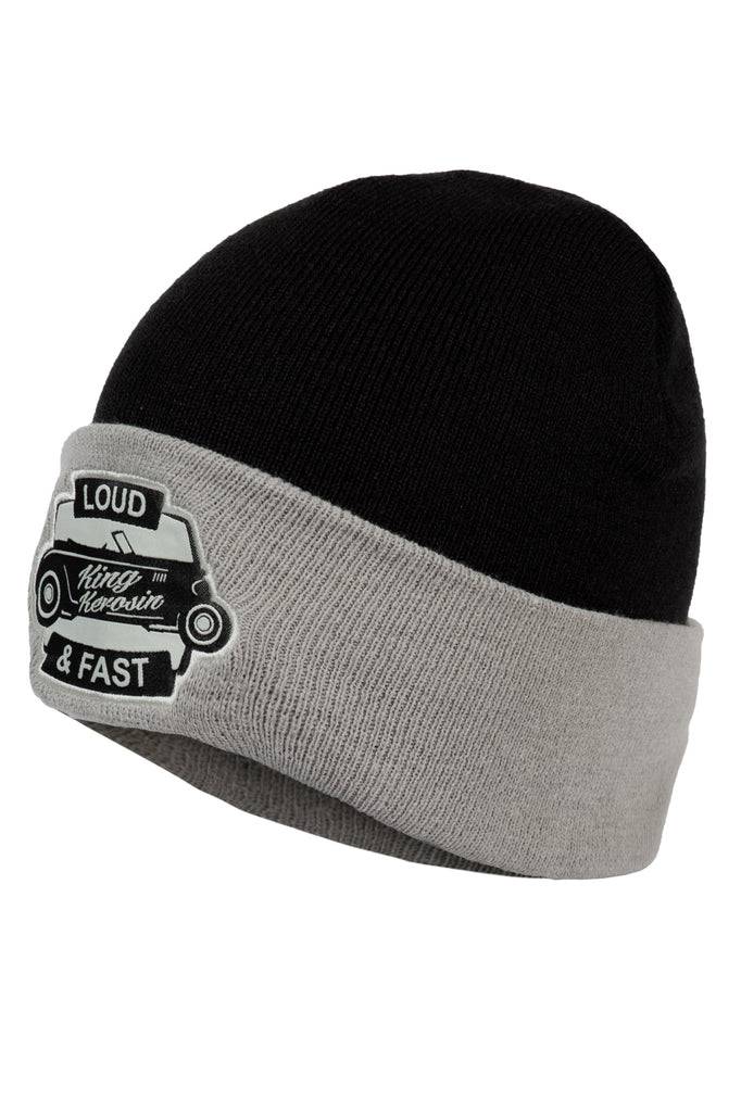Queen Kerosin Strickmütze «Loud & Fast» Sonderangebot
