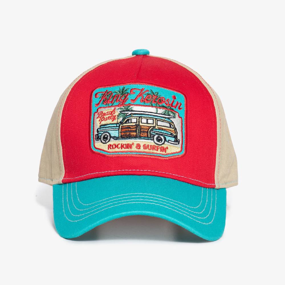 Queen Kerosin Baseball Cap «Rockin & Surfin» Saisonschlussverkauf