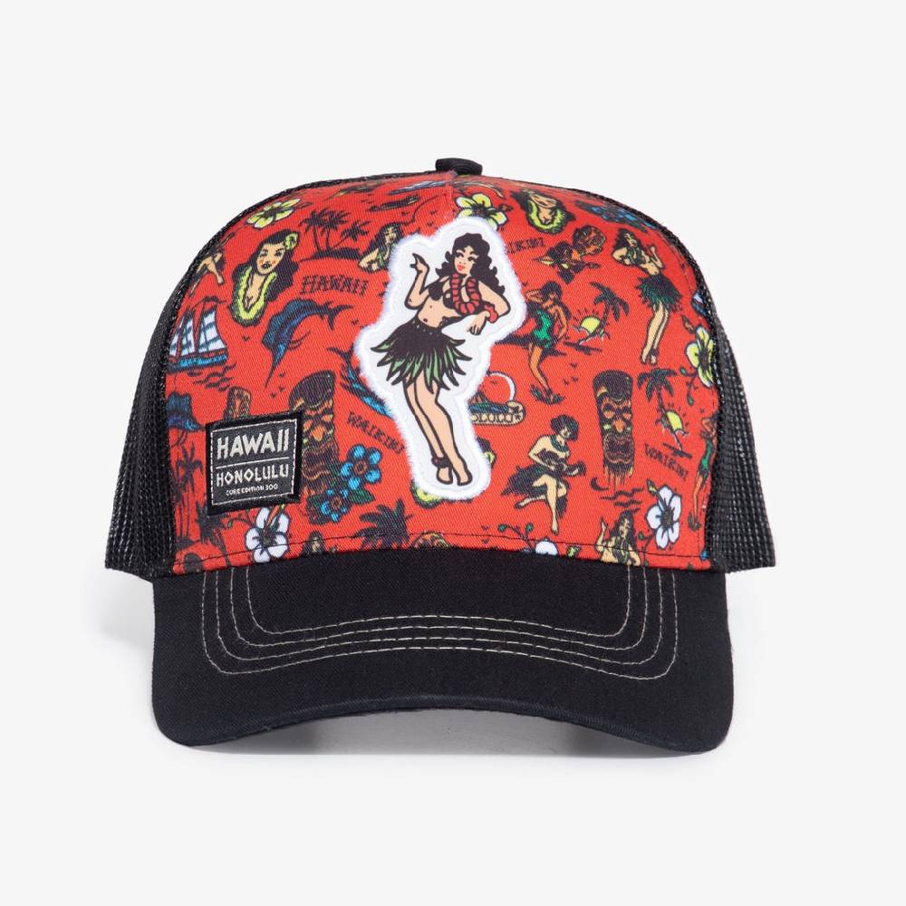Queen Kerosin Trucker Cap «Hawaii Honolulu» Cyber Monday