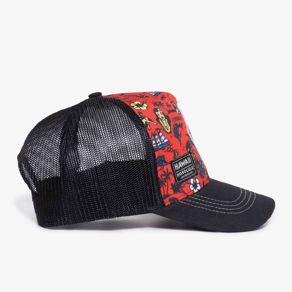 Queen Kerosin Trucker Cap «Hawaii Honolulu» Cyber Monday