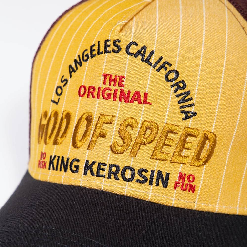 Queen Kerosin Trucker Cap «God Of Speed» Große Rabatte