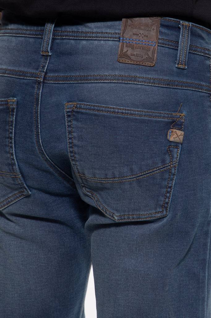 Queen Kerosin Motorradjeans «Kustombuilt - Motor Gear» Räumungsverkauf