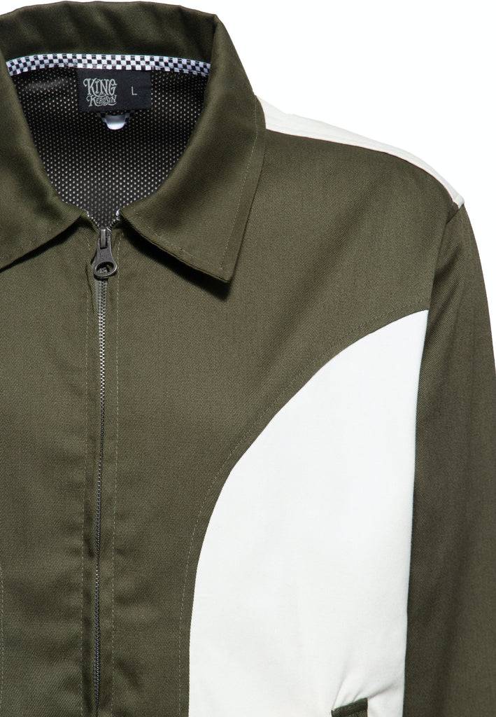 Queen Kerosin 50s Gabardine Jacke Sonderangebote