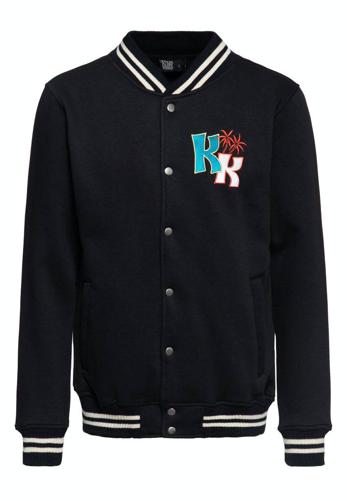 Queen Kerosin College Sweatjacke «Tiki Surfers» Super Sparpreis