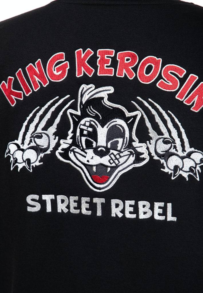 Queen Kerosin College Sweatjacke «Street Rebel» Kostenlose Rückgabe