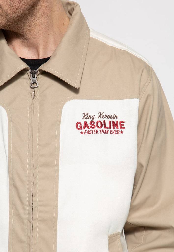 Queen Kerosin Gabardine Jacke «Motorway Oils» Zeitbegrenzte Promotion
