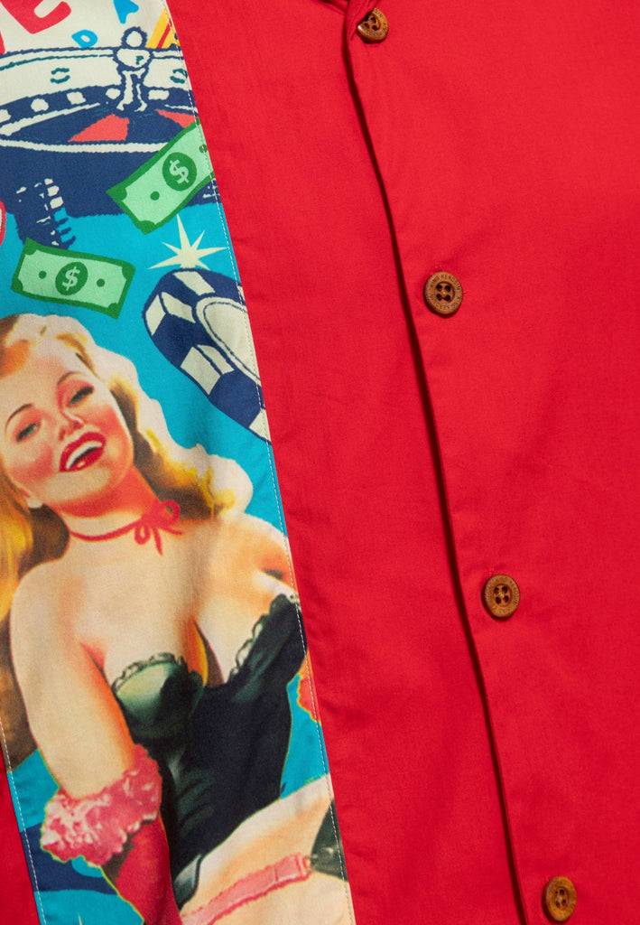 Queen Kerosin Panel Hemd «Pin-Up Las Vegas» Speichern exportieren