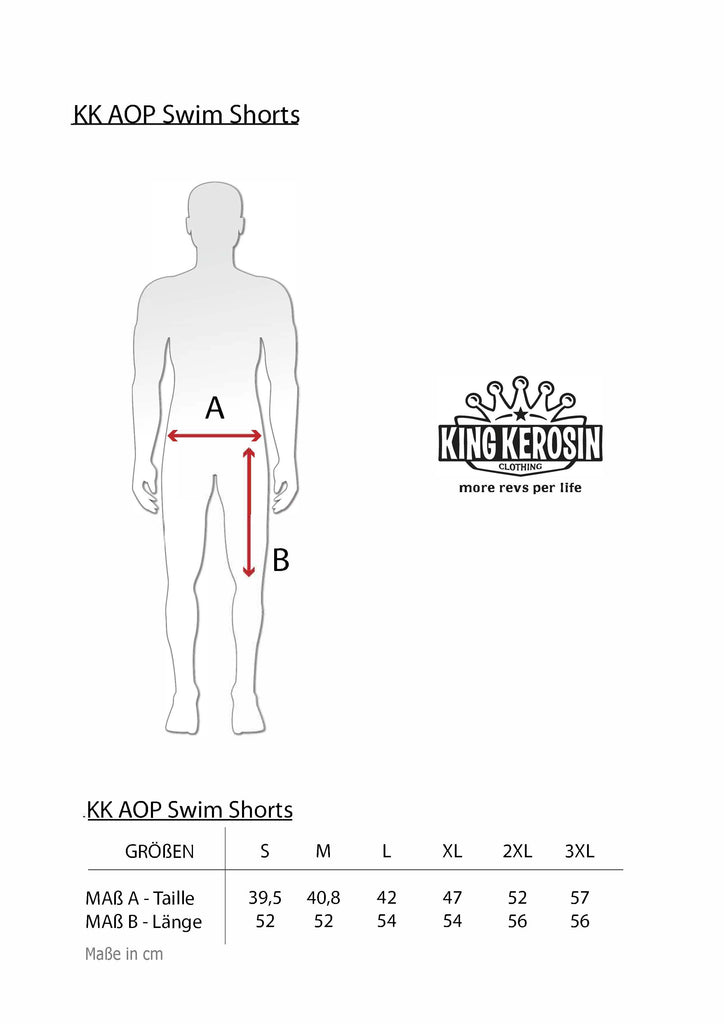 Queen Kerosin Badeshorts «Tropical Hulla Hou» zollfrei