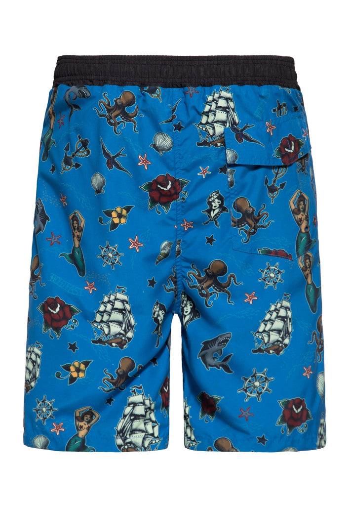 Queen Kerosin Badeshorts «Sailor» 50% Rabatt für begrenzte Zeit