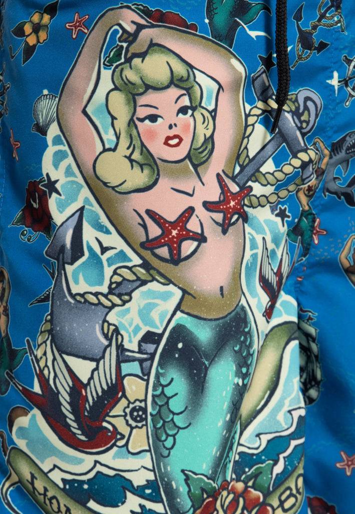 Queen Kerosin Badeshorts «Sailor» 50% Rabatt für begrenzte Zeit