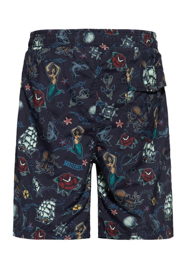 Queen Kerosin Designer-Badeshorts «Sailor» 2025